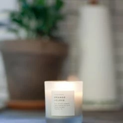 Slow North Orange + Clove Glass Candle
