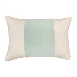 Laura Park Designs Aqua Velvet Panel Pillow BED & SOFA
