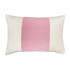 Laura Park Designs Pink Velvet Panel Pillow