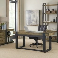 Hooker Furniture Crafted Leg Desk Credenza
