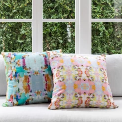Laura Park Designs BED & SOFA Brooks Avenue Pink Linen Pillow