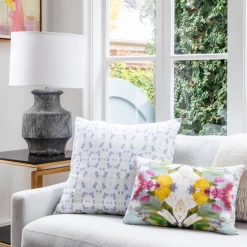 Laura Park Designs BED & SOFA Cheetah Lavender Linen Pillow