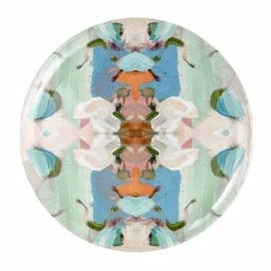 Laura Park Designs Monet's Garden Blue Melamine Plate (Set Of 4)