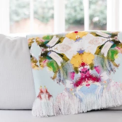 Laura Park Designs Poppy Blue Throw Blanket