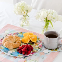 Laura Park Designs TABLE & DRINKWARE Indigo Girl Blue Melamine Plate (Set Of 4)