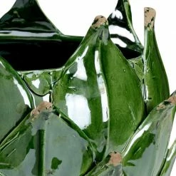 Chelsea House Green Leaf Vase DECOR & ROOM ACCESSORIES