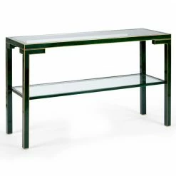 Chelsea House Decker Console Table-Malachite