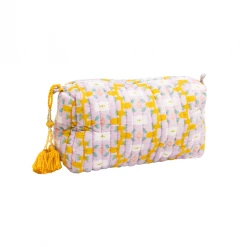 Laura Park Designs Chloe Lavender Quilted Cosmetic Bag BAGS, POUCHES & PURSES