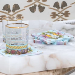 Laura Park Designs Poppy Blue Cocktail Napkins
