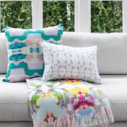 Laura Park Designs Poppy Blue Throw Blanket