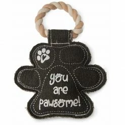 Pavilion You Are Pawsome Canvas Dog Chew Toy PET ACCESSORIES