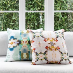 Laura Park Designs Orchid Blossom Royal Blue Throw Pillow