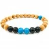 Everwood Company Turquoise Howlite, Lava Rock & Aromic Sandalwood Beaded Bracelet JEWELRY & ACCESSORIES