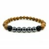 Everwood Company Black Hemalyke & Zebrawood Beaded Bracelet