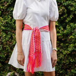 Laura Park Designs Flower Child Marigold Hand Woven Belt