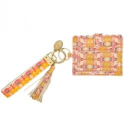 Laura Park Designs BAGS, POUCHES & PURSES Flower Child Marigold Wristlet Wallet