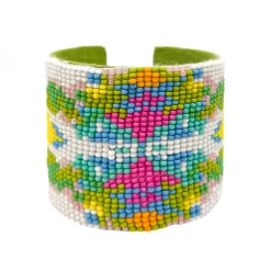 Laura Park Designs Monet's Garden Beaded Cuff Bracelet