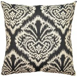 Square Feathers Blake Ikat Throw Pillow