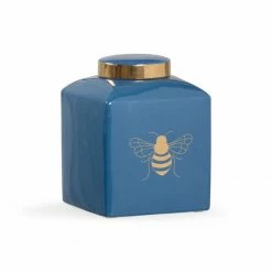 Chelsea House Bee Gracious Ginger Jar - Blue