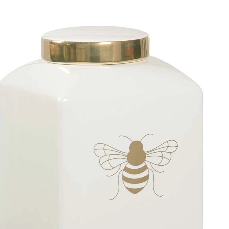 Chelsea House Bee Kind Ginger Jar - White 2 Chelsea House Bee Kind Ginger Jar - White