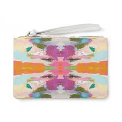 Laura Park Designs BAGS, POUCHES & PURSES Begonia Leather Clutch Bag