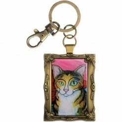Pavilion PET ACCESSORIES Brown Tabby Pawcasso Key Chain