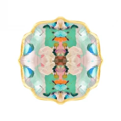 Laura Park Designs Monet's Garden Green Cocktail Plates TABLE & DRINKWARE