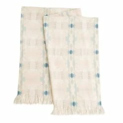 Laura Park Designs BED & SOFA Coral Bay Pale Blue Throw Blanket