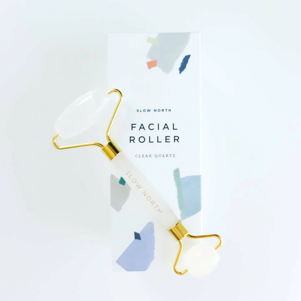 Slow North PERSONAL PAMPERING Facial Roller - Clear Quartz 1 Slow North PERSONAL PAMPERING Facial Roller - Clear Quartz