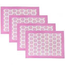 Laura Park Designs Clover Pink Placemats TABLE & DRINKWARE