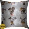 Square Feathers Doggy Throw Pillow BED & SOFA