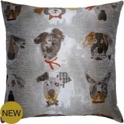 Square Feathers Doggy Throw Pillow BED & SOFA