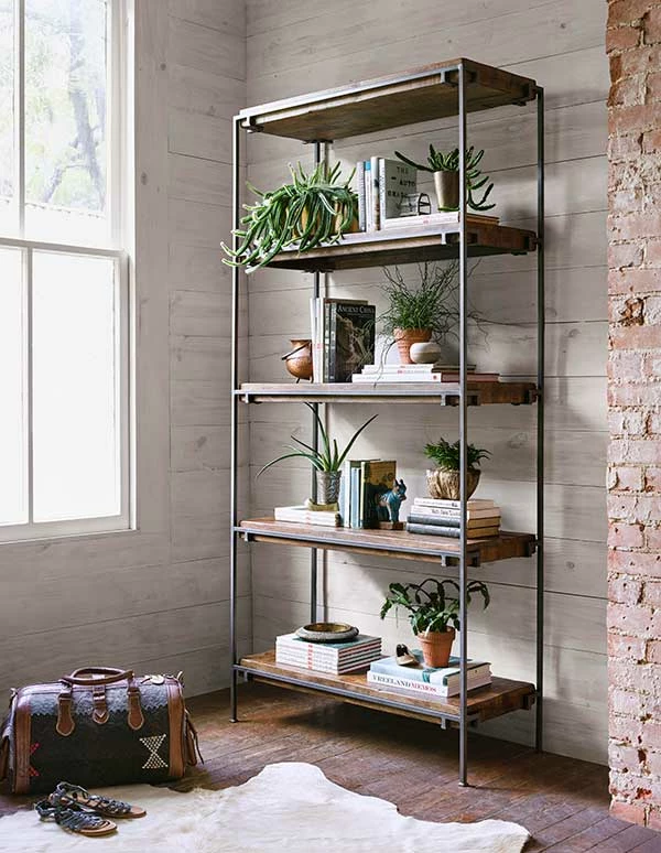 Four Hands Simien Bookshelf-Gunmetal 7 Four Hands Simien Bookshelf-Gunmetal