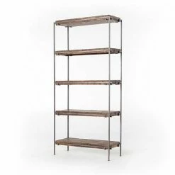 Four Hands Simien Bookshelf-Gunmetal 10 Four Hands Simien Bookshelf-Gunmetal