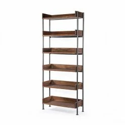 Four Hands River Bookshelf-Toasted Acacia