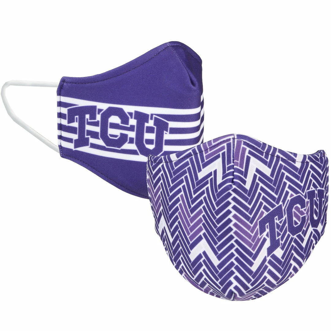 Katydid JEWELRY & ACCESSORIES TCU Licensed Collegiate Face Mask 1 Katydid JEWELRY & ACCESSORIES TCU Licensed Collegiate Face Mask