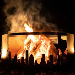 Precision Metal Art Lone Star State Fire Pit Ring 14 Precision Metal Art Lone Star State Fire Pit Ring