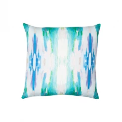 Laura Park Designs Flower Child Teal Linen Pillow BED & SOFA