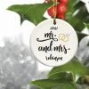 JDS Couple's Ceramic Christmas Ornaments GIFTS