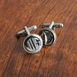 JDS Personalized Silver Cufflinks MENSWEAR & ESSENTIALS