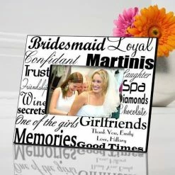 JDS Personalized Bridesmaid Picture Frame DECOR & ROOM ACCESSORIES