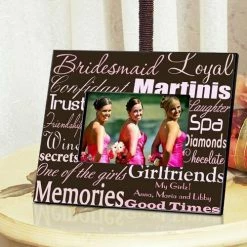 JDS Personalized Bridesmaid Picture Frame DECOR & ROOM ACCESSORIES