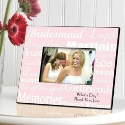 JDS Personalized Bridesmaid Picture Frame DECOR & ROOM ACCESSORIES