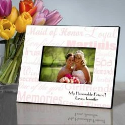 JDS Personalized Maid Of Honor Picture Frame DECOR & ROOM ACCESSORIES