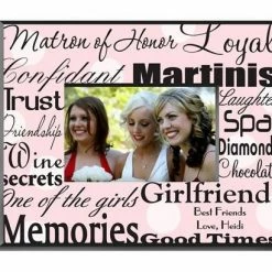 JDS DECOR & ROOM ACCESSORIES Personalized Matron Of Honor Picture Frame