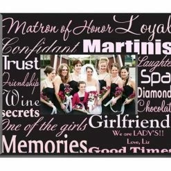 JDS DECOR & ROOM ACCESSORIES Personalized Matron Of Honor Picture Frame
