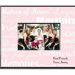 JDS DECOR & ROOM ACCESSORIES Personalized Matron Of Honor Picture Frame