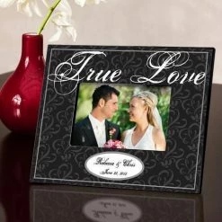 JDS DECOR & ROOM ACCESSORIES Personalized Couple's Photo Frame