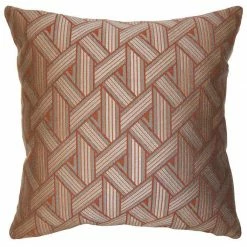 Square Feathers Georgia Bands Throw Pillow