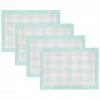Laura Park Designs TABLE & DRINKWARE Gingham Aqua Placemats